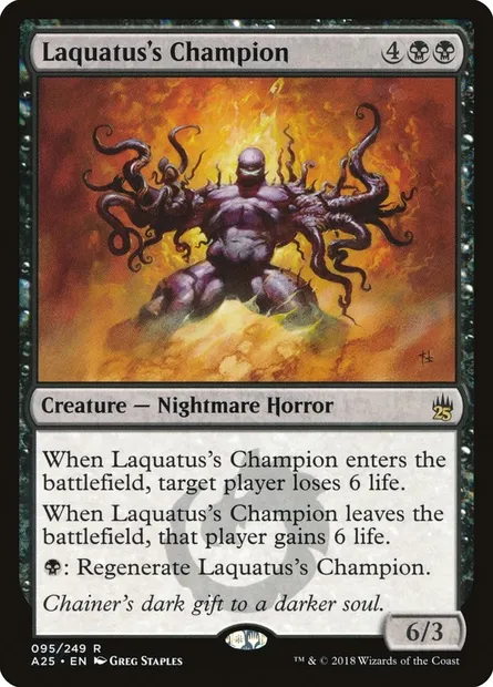 Laquatus's Champion, Magic card A25 95 — Masters 25 set