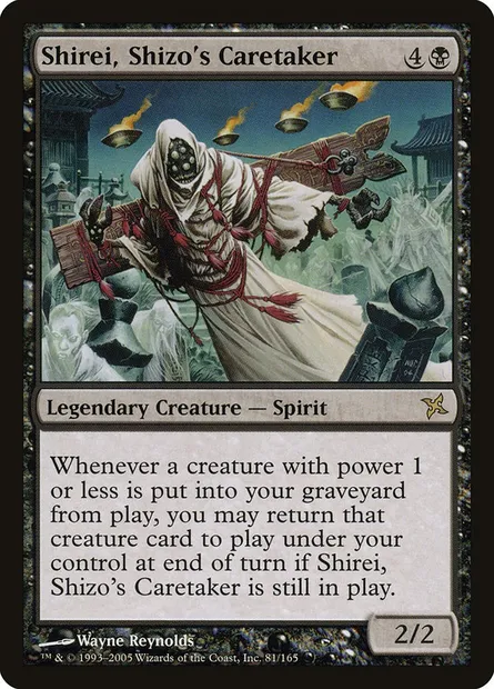 Shirei, Shizo's Caretaker, Magic card BOK 81 — Betrayers of Kamigawa set