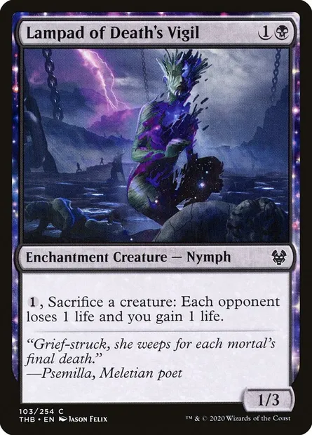 Lampad of Death's Vigil, Magic card THB 103 — Theros Beyond Death set