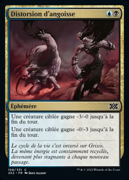 Distorsion d'angoisse, carte Magic 2X2 168 — extension Double Masters 2022
