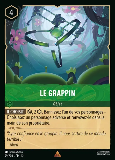 Le Grappin, carte Disney Lorcana CH12-099 — extension Contrées Inconnues