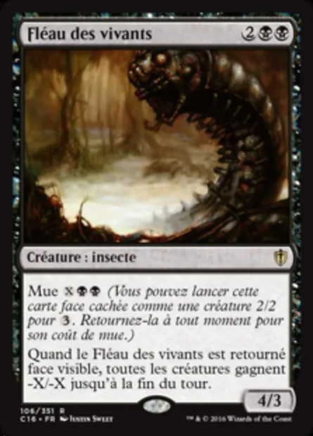 Fléau des vivants, carte Magic C16 106 — extension Commander 2016