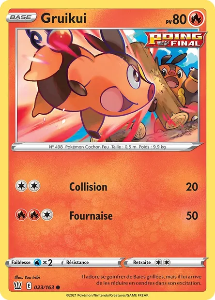 Gruikui, carte Pokémon BST 23 — extension Styles de combat