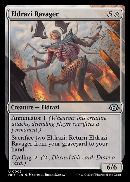 Eldrazi Ravager, Magic card MH3 5 — Modern Horizons 3 set