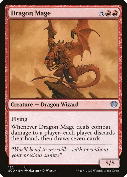 Dragon Mage, Magic card SCD 132 — Starter Commander Decks set