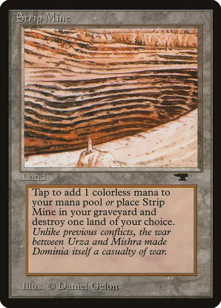 Strip Mine, Magic card ATQ 82c — Antiquities set