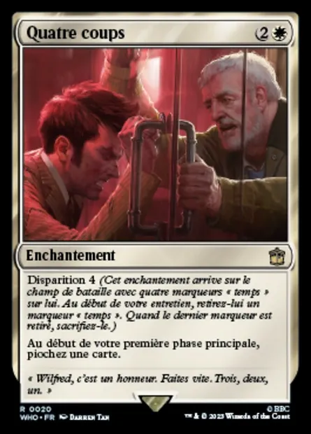 Quatre coups, carte Magic WHO 20 — extension Doctor Who