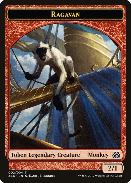 Ragavan, Magic card TAER 2 — Aether Revolt Tokens set