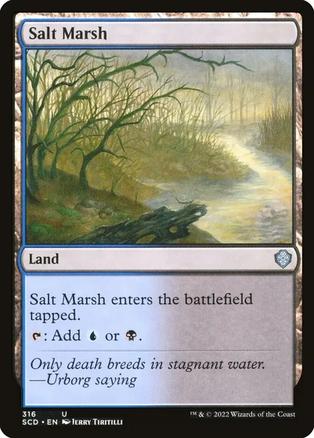 Salt Marsh, Magic card SCD 316 — Starter Commander Decks set
