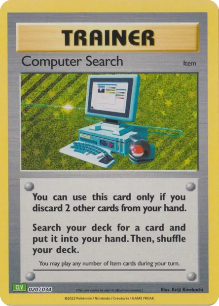 Computer Search, Pokémon card CLV 020 — Pokémon TCG Classic: Venusaur & Lugia ex Deck set