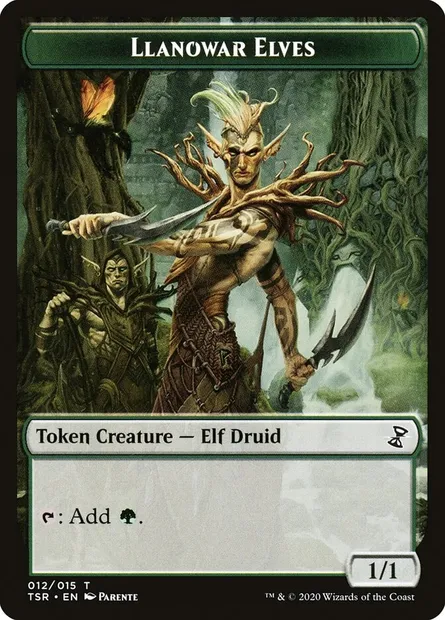 Llanowar Elves, Magic card TTSR 12 — Time Spiral Remastered Tokens set
