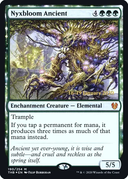 Nyxbloom Ancient, Magic card PTHB 190s — Theros Beyond Death Promos set