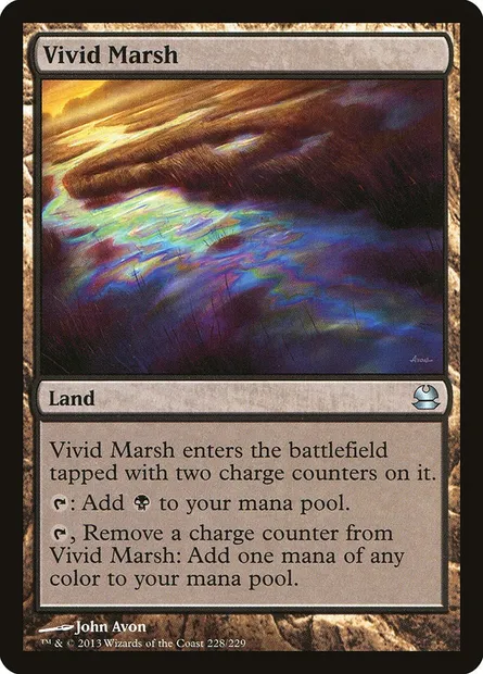 Vivid Marsh, Magic card MMA 228 — Modern Masters set