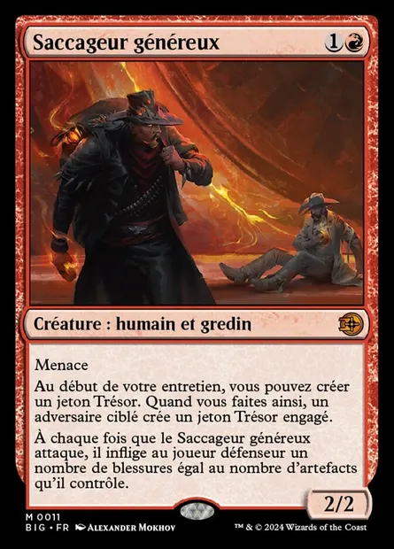 Saccageur généreux, carte Magic BIG 11 — extension The Big Score