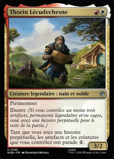 Thorin Lécudechesne, carte Magic HOB 165 — extension The Hobbit