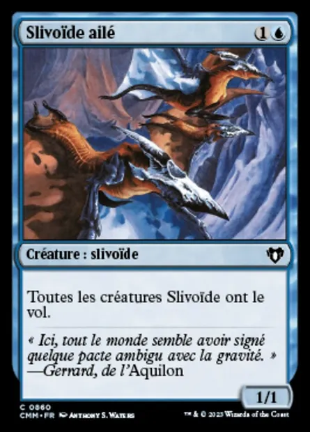 Slivoïde ailé, carte Magic CMM 860 — extension Commander Masters