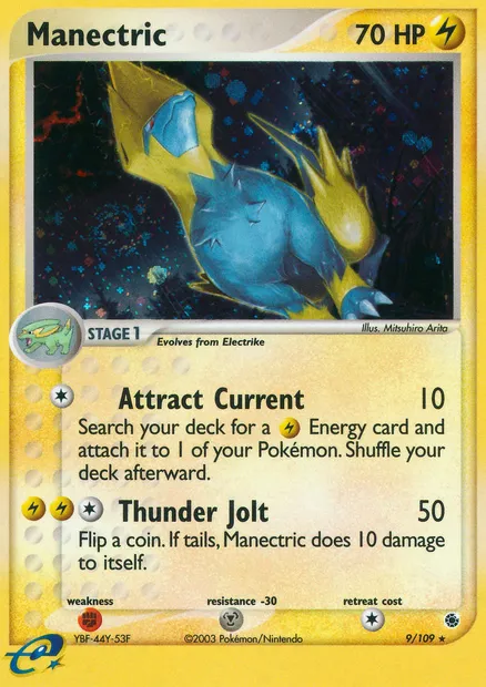 Manectric, Pokémon card RS 9 — Ruby & Sapphire set