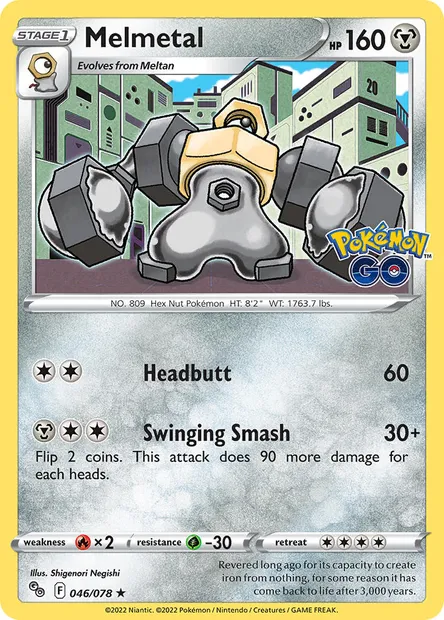 Melmetal, Pokémon card PGO 046 — Pokémon GO set