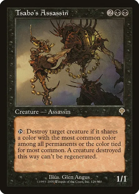 Assassin de Tsabo, carte Magic INV 128 — extension Invasion