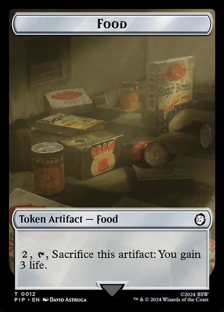 Food, Magic card TPIP 12 — Fallout Tokens set