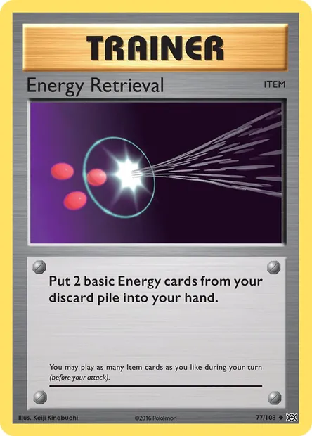Energy Retrieval, Pokémon card EVO 77 — Evolutions set