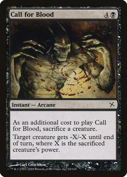 Appel au sang, carte Magic BOK 63 — extension Traîtres de Kamigawa