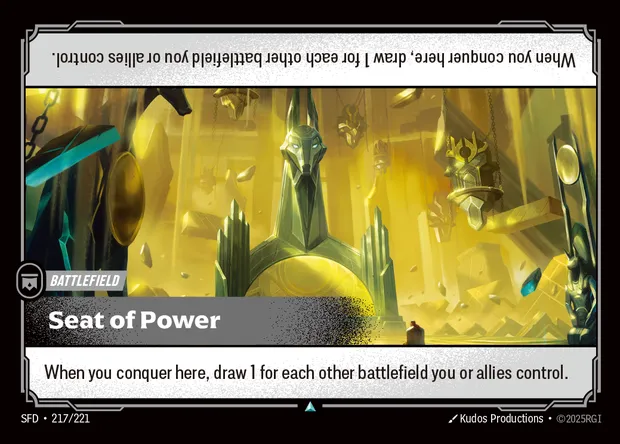 Seat of Power, Riftbound card SFD 217 — Spiritforged set