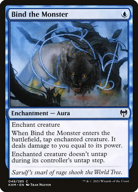 Bind the Monster, Magic card KHM 48 — Kaldheim set