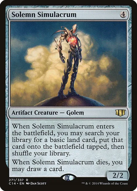 Solemn Simulacrum, Magic card C14 271 — Commander 2014 set