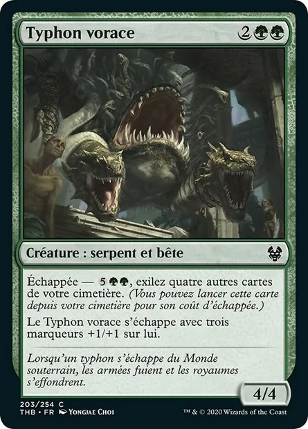 Typhon vorace, carte Magic THB 203 — extension Theros Beyond Death