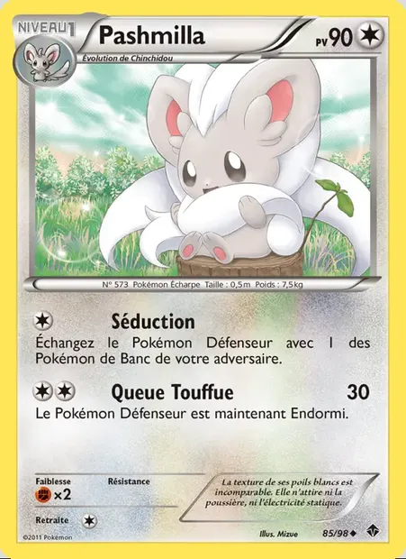 Pashmilla, carte Pokémon EPO 85 — extension Pouvoirs Émergents