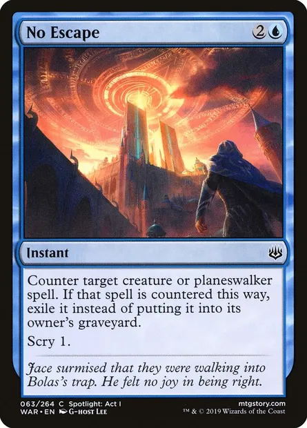 No Escape, Magic card WAR 63 — War of the Spark set