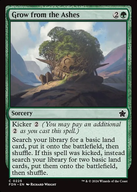 Grow from the Ashes, Magic card FDN 225 — Foundations set