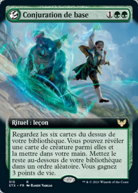 Conjuration de base, carte Magic STX 315 — extension Strixhaven: l'Académie des Mages