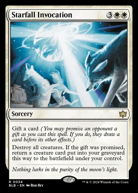 Starfall Invocation, Magic card BLB 34 — Bloomburrow set
