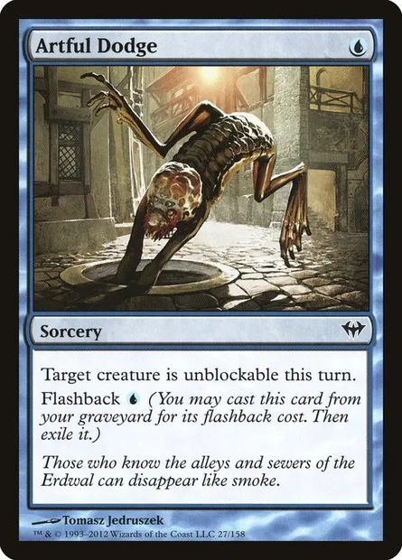 Artful Dodge, Magic card DKA 27 — Dark Ascension set