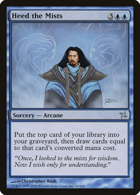 Heed the Mists, Magic card BOK 36 — Betrayers of Kamigawa set