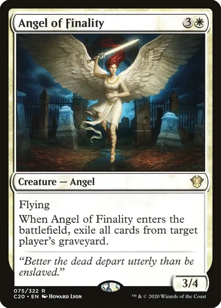 Angel of Finality, Magic card C20 75 — Commander 2020 set
