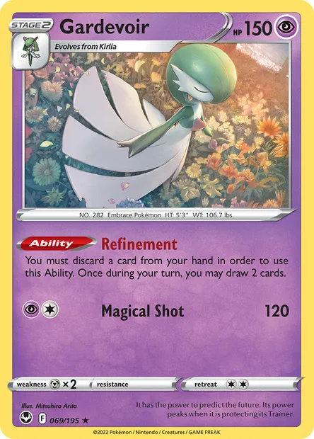 Gardevoir, Pokémon card SIT 069 — Silver Tempest set