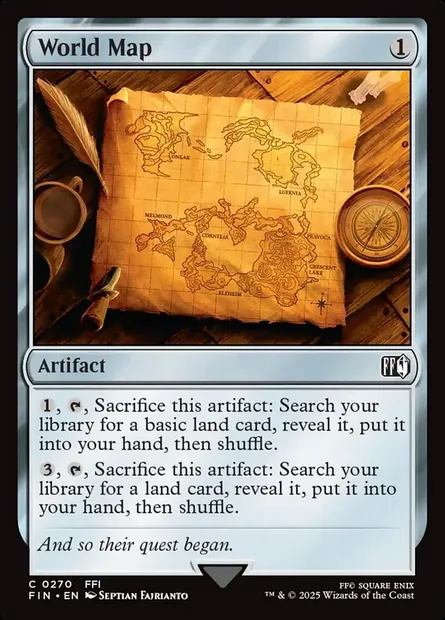 World Map, Magic card FIN 270 — Final Fantasy set