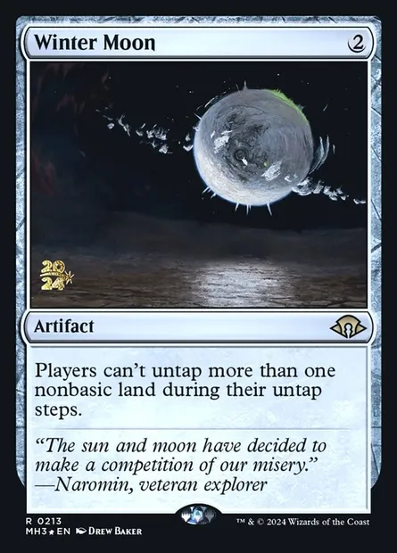 Winter Moon, Magic card PMH3 213s — Modern Horizons 3 Promos set