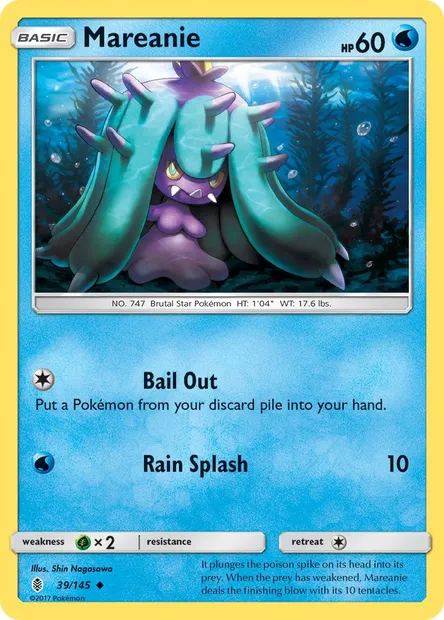 Mareanie, Pokémon card GRI 39 — Guardians Rising set