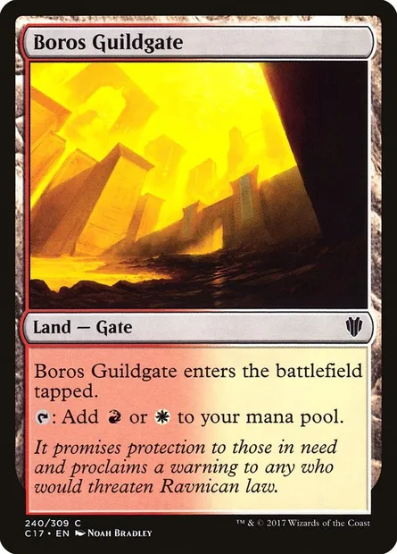 Boros Guildgate, Magic card C17 240 — Commander 2017 set