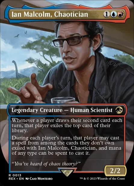 Ian Malcolm, Chaotician, Magic card REX 13 — Jurassic World Collection set