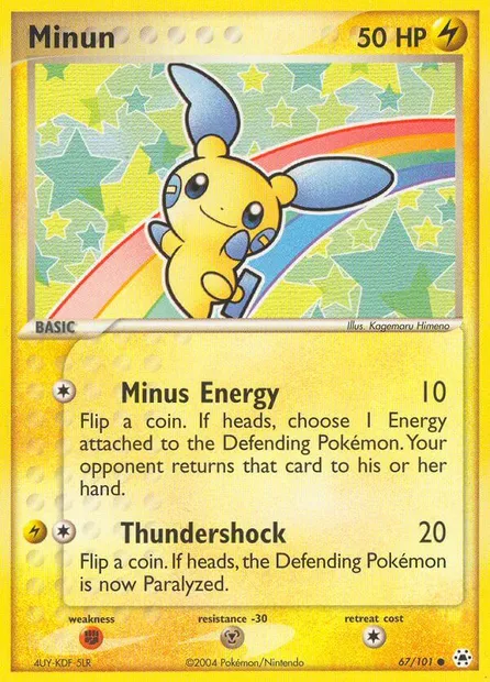 Minun, Pokémon card HL 67 — Hidden Legends set