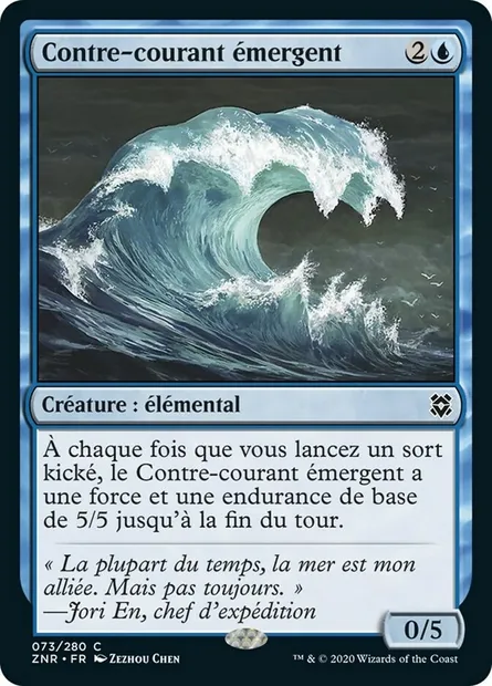Contre-courant émergent, carte Magic ZNR 73 — extension Renaissance de Zendikar