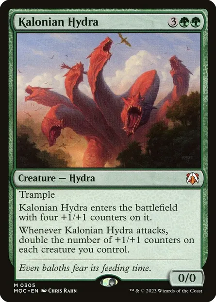 Kalonian Hydra, Magic card MOC 305 — March of the Machine Commander set