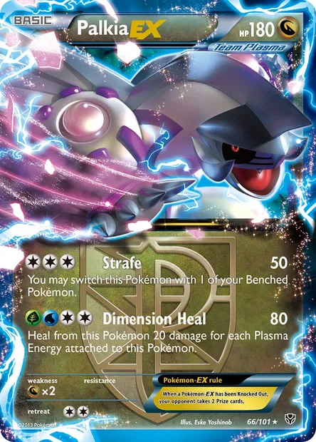 Palkia-EX, Pokémon card PLB 66 — Plasma Blast set