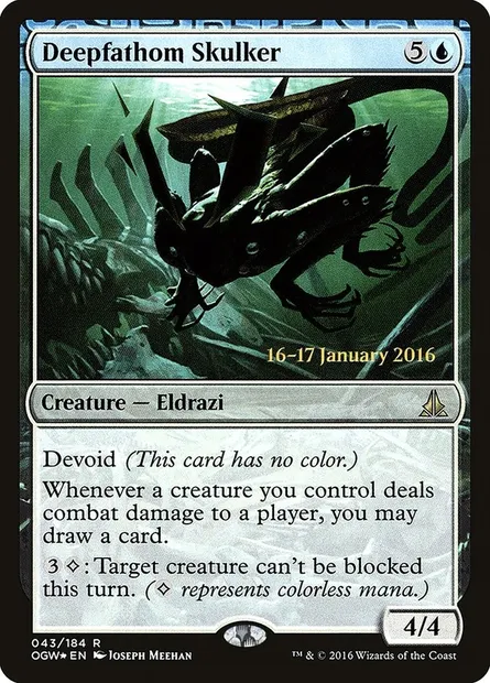 Deepfathom Skulker, Magic card POGW 43s — Oath of the Gatewatch Promos set