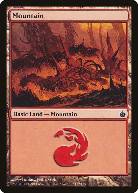 Mountain, Magic card MBS 152 — Mirrodin Besieged set